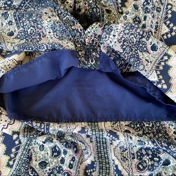 Cupcakes & Cashmere Leela Lace-up Midi Dress Size Small - Picture 12 of 15